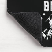 Grappig Skiën Til je zelfs bro Snowboard Ski Muismat (Hoek)