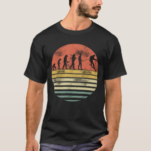 Grappig Skiing Evolution Retro Style Gift voor Ski T-shirt