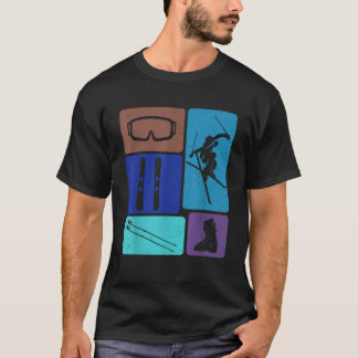 Grappig Skilopen Ski Sneeuw Avontuur Wintersporten T-shirt