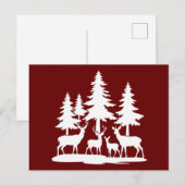 Grappig Skinny Pine Tree Summer Hiking Camping Feestdagenkaart (Voorkant / Achterkant)
