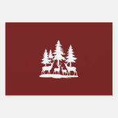 Grappig Skinny Pine Tree Summer Hiking Camping Inpakpapier Vel (Voorkant)