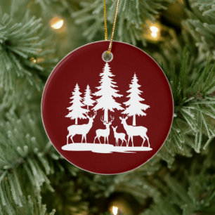 Grappig Skinny Pine Tree Summer Hiking Camping Keramisch Ornament