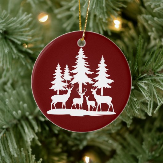 Grappig Skinny Pine Tree Summer Hiking Camping Keramisch Ornament (Boom)