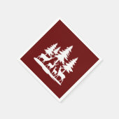 Grappig Skinny Pine Tree Summer Hiking Camping Servet (Hoek)