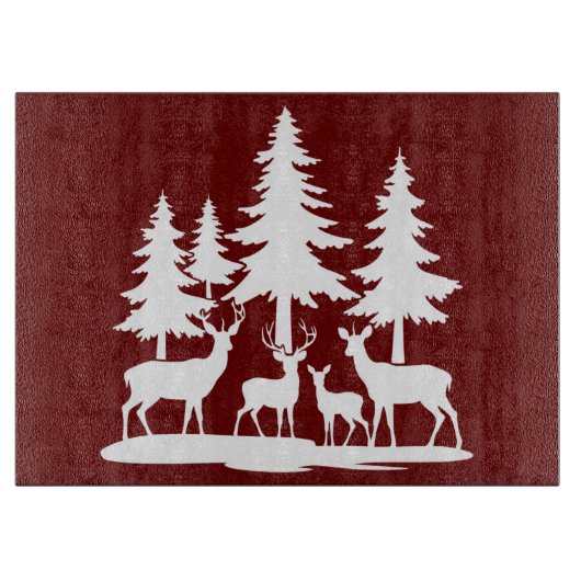 Grappig Skinny Pine Tree Summer Hiking Camping Snijplank (Voorkant)