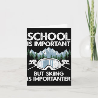 Grappig skionwerp voor mannen vrouwen skiër ski sk kaart