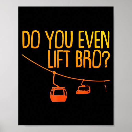 Grappig skisnowboarden ontwerp voor mannen vrouwen poster (Voorkant)