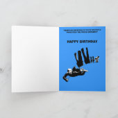 Grappig skydiving kaart (Binnen)