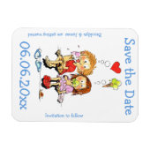 Grappig Sla de datum Flexibele magneet (Horizontaal)