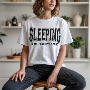 Grappig Slaap Citaat T-shirt, Sarcasme Humor T-shi T-shirt
