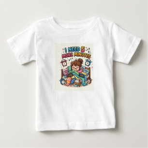 Grappig slaap T-shirt – Ik heb nog 5 minuten nodig