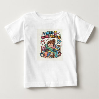 Grappig slaap T-shirt – Ik heb nog 5 minuten nodig