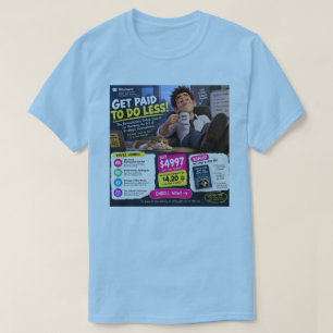 Grappig SlackerU Werk Meme T-Shirt Cadeau