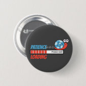 Grappig slakkemietenfeest met patiëntbelasting cad ronde button 5,7 cm (Voorkant /achterkant)