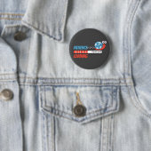 Grappig slakkemietenfeest met patiëntbelasting cad ronde button 5,7 cm (In situ)