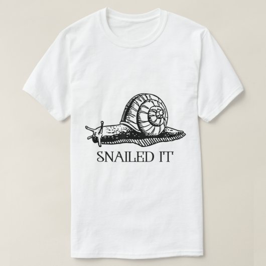 Grappig Slakken Pun Design T-shirt (Design voorkant)