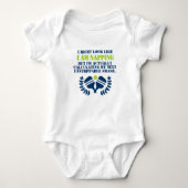 Grappig slapen baby pickleball romper (Voorkant)