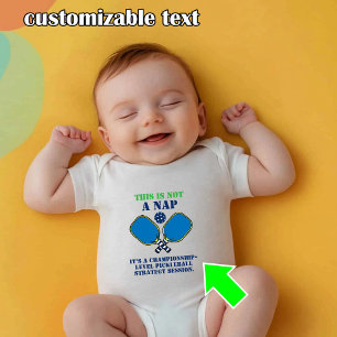 Grappig slapen baby pickleball romper