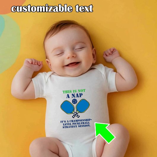 Grappig slapen baby pickleball romper