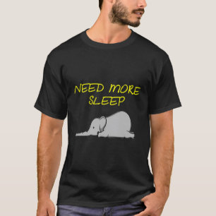 Grappig slapen olifant pyjama T-shirt voor het sla