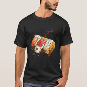 Grappig Slapen Sushi Roll Lover Pyjama Party Cool T-shirt