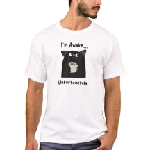 Grappig Slaperig Kat T-Shirt