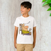 Grappig Slaperig Man Napping met Sandwich T-shirt