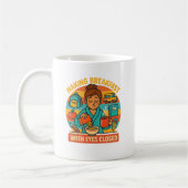 Grappig Slaperig Ochtend Ouder Mok; Schattige Ontb Koffiemok (Links)