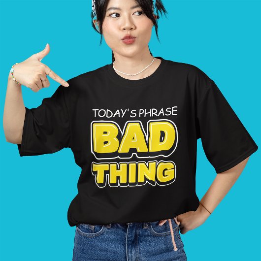 Grappig Slecht Ding Vette Typografie Tri-Blend Shirt