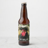 Grappig slecht haar dag kip bier etiket (Voorkant)