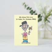 grappig slecht kamp kok zomer BBQ Kaart (Staand voorkant)