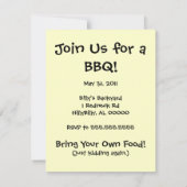 grappig slecht kamp kok zomer BBQ Kaart (Achterkant)