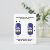 Grappig slecht parkeerbiljet briefkaart (Staand voorkant)