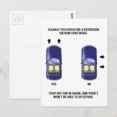 Grappig slecht parkeerbiljet briefkaart (Voorkant / Achterkant)