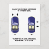 Grappig slecht parkeerbiljet briefkaart (Voorkant)