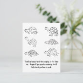 Grappig slecht parkeerbiljet briefkaart (Staand voorkant)