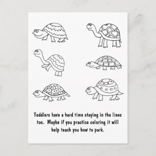 Grappig slecht parkeerbiljet briefkaart