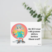 Grappig slecht parkeerbiljet briefkaart (Staand voorkant)