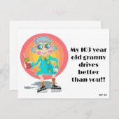 Grappig slecht parkeerbiljet briefkaart (Voorkant / Achterkant)