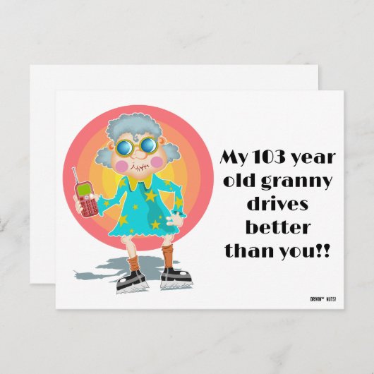 Grappig slecht parkeerbiljet briefkaart (Voorkant / Achterkant)