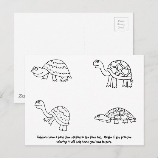 Grappig slecht parkeerbiljet briefkaart (Voorkant / Achterkant)