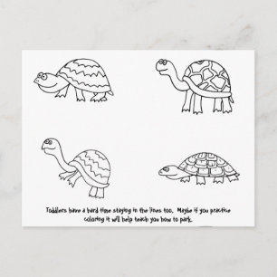 Grappig slecht parkeerbiljet briefkaart