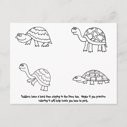 Grappig slecht parkeerbiljet briefkaart (Voorkant)