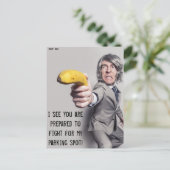 Grappig slecht parkeerbiljet briefkaart (Staand voorkant)