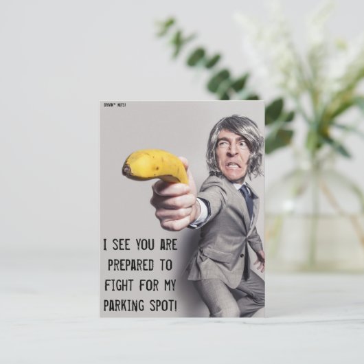 Grappig slecht parkeerbiljet briefkaart (Staand voorkant)