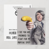 Grappig slecht parkeerbiljet briefkaart (Voorkant / Achterkant)