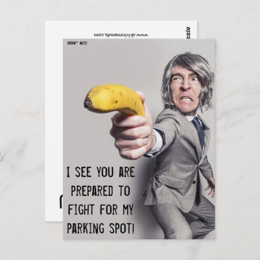 Grappig slecht parkeerbiljet briefkaart (Voorkant / Achterkant)