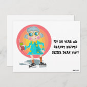 Grappig slecht parkeerbiljet briefkaart (Voorkant / Achterkant)