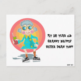 Grappig slecht parkeerbiljet briefkaart