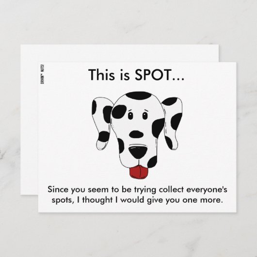 Grappig slecht parkeerbiljet briefkaart (Voorkant / Achterkant)